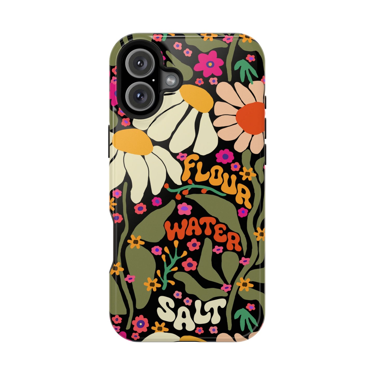 Flour Water Salt Floral MagSafe iPhone Case - Amazing Faith Designs