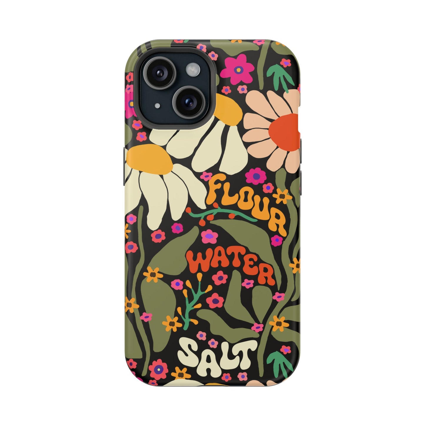 Flour Water Salt Floral MagSafe iPhone Case - Amazing Faith Designs