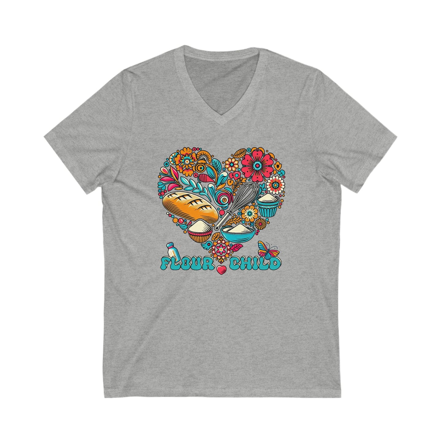 Flour Child Sourdough V-neck Shirt - Amazing Faith Designs