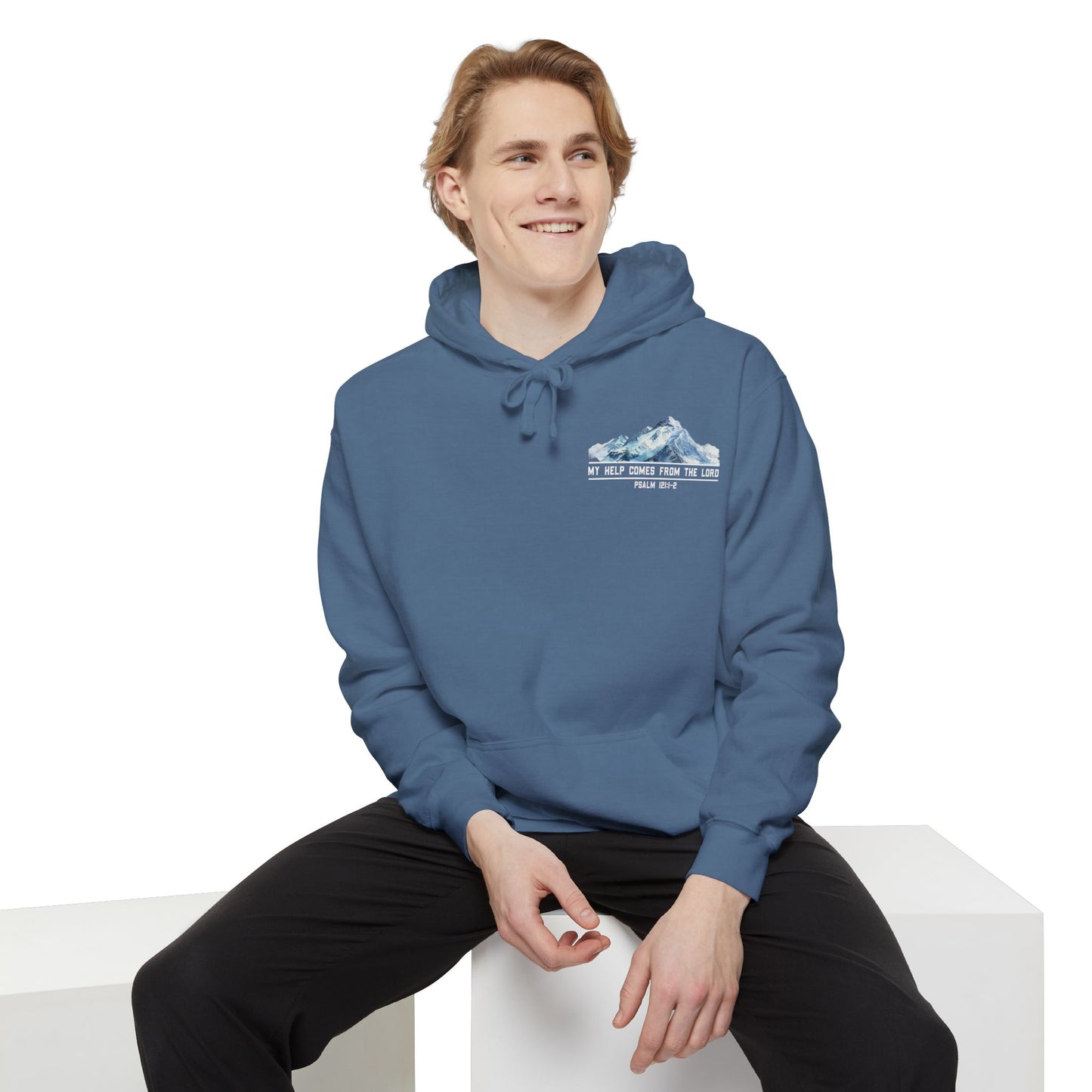 Psalm 121 Mountains Christian Hoodie - Amazing Faith Designs