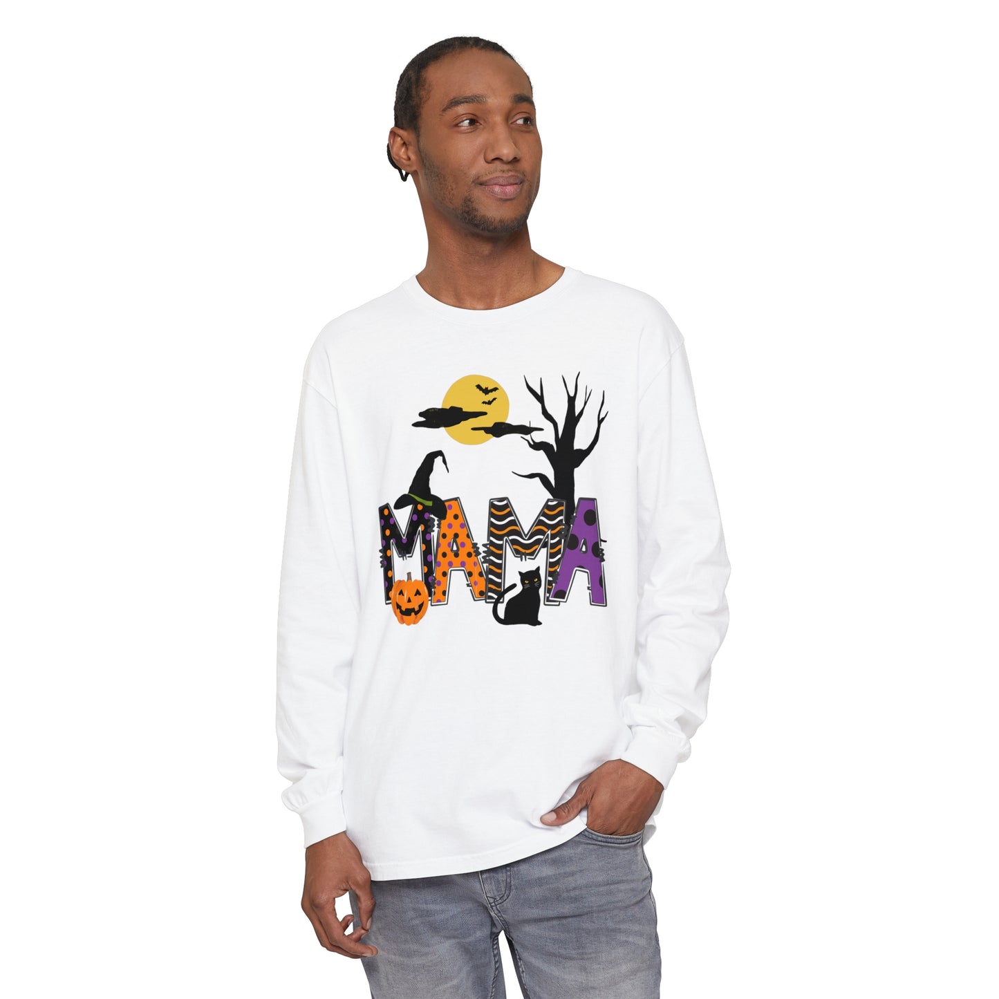 Mama Halloween Long Sleeve Shirt - Amazing Faith Designs