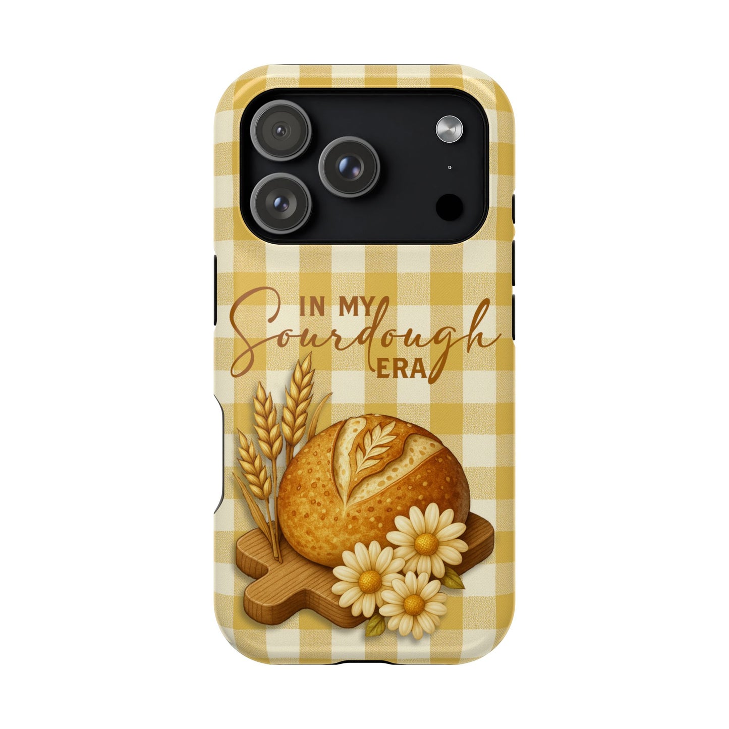 Sourdough Era Yellow Check MagSafe iPhone Case - Amazing Faith Designs