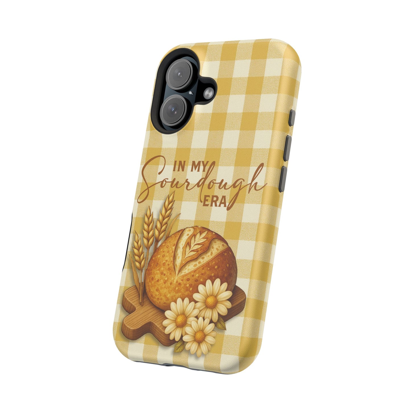 Sourdough Era Yellow Check MagSafe iPhone Case - Amazing Faith Designs