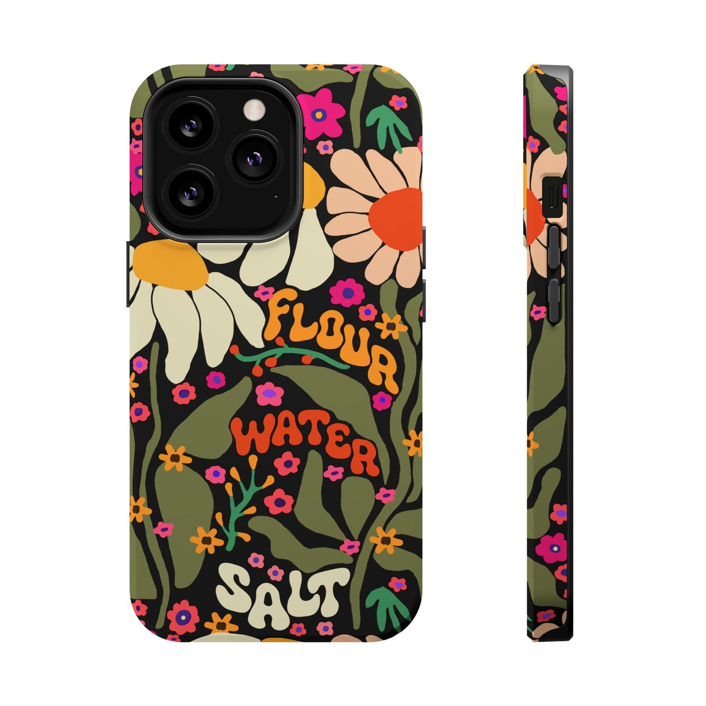 Flour Water Salt Floral MagSafe iPhone Case - Amazing Faith Designs