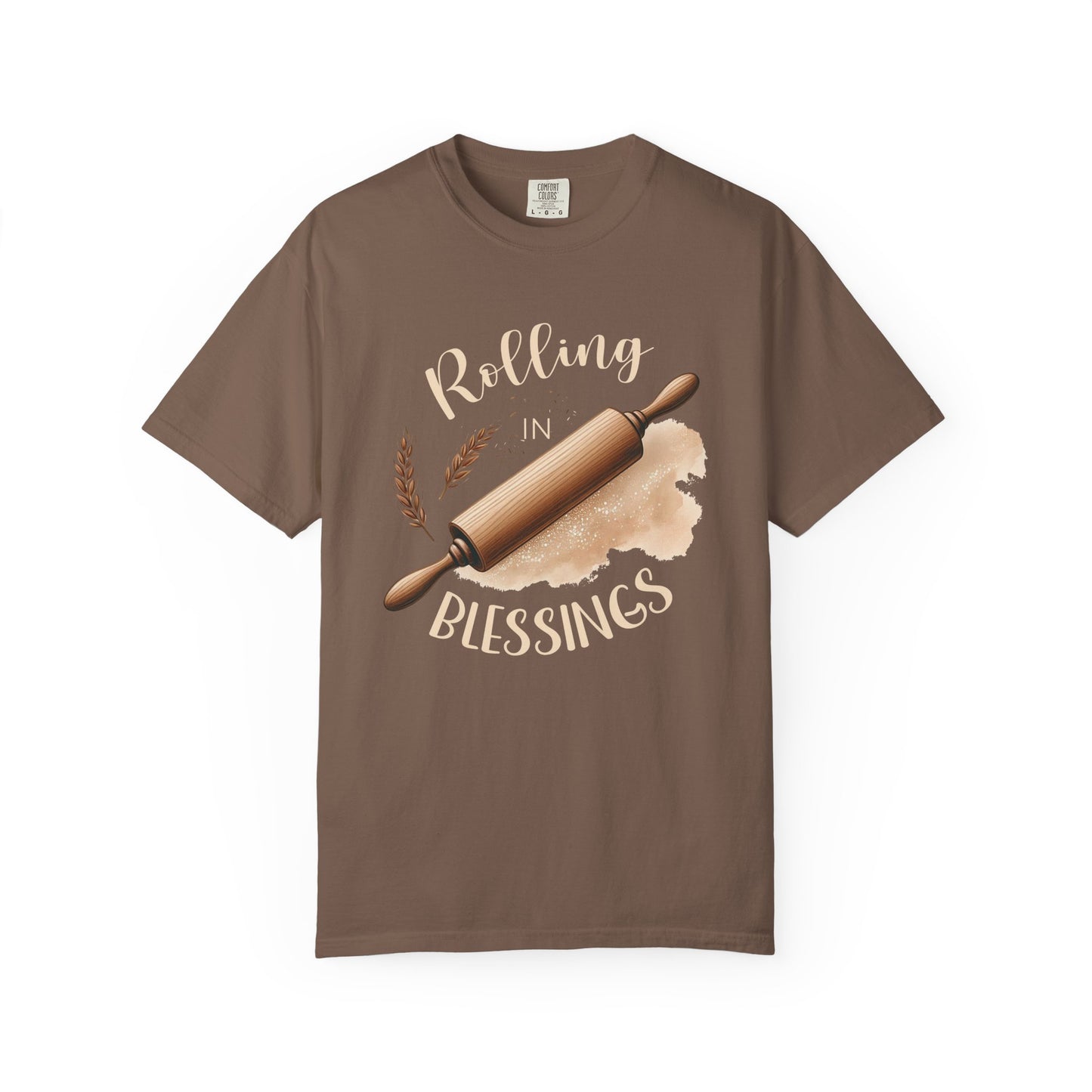 Rolling in Blessings Comfort Colors Shirt - Amazing Faith Designs