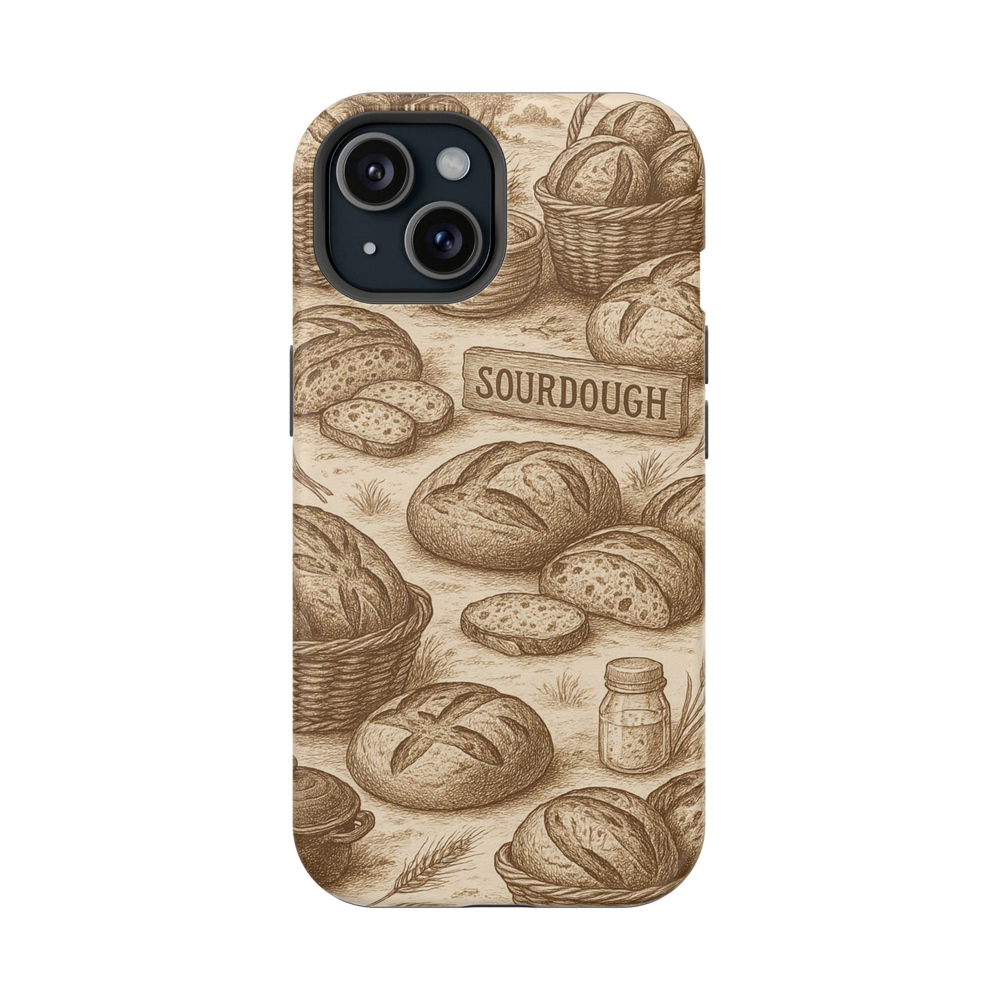 Sourdough Toile MagSafe Tough Phone Case - Amazing Faith Designs