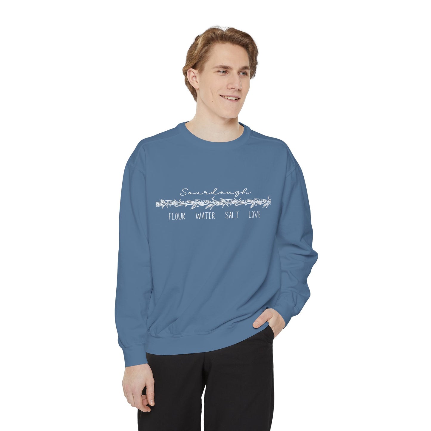 Flour Water Salt Love Heavyweight Comfort Colors Sweatshirt - Amazing Faith Designs