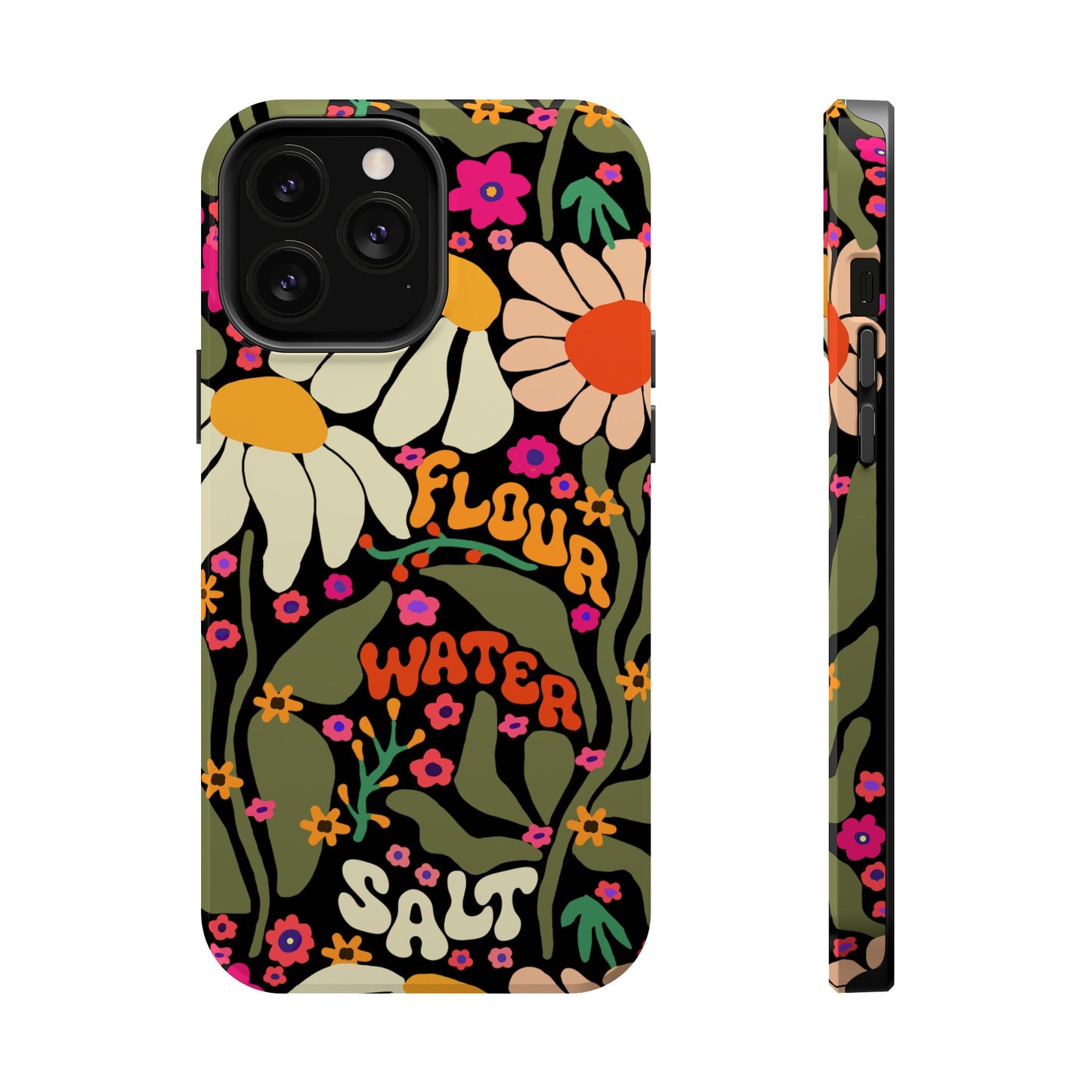 Flour Water Salt Floral MagSafe iPhone Case - Amazing Faith Designs
