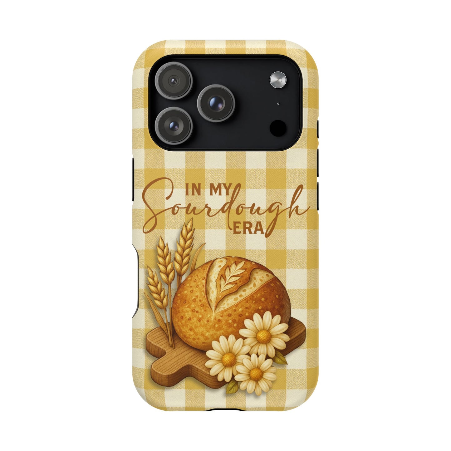 Sourdough Era Yellow Check MagSafe iPhone Case - Amazing Faith Designs