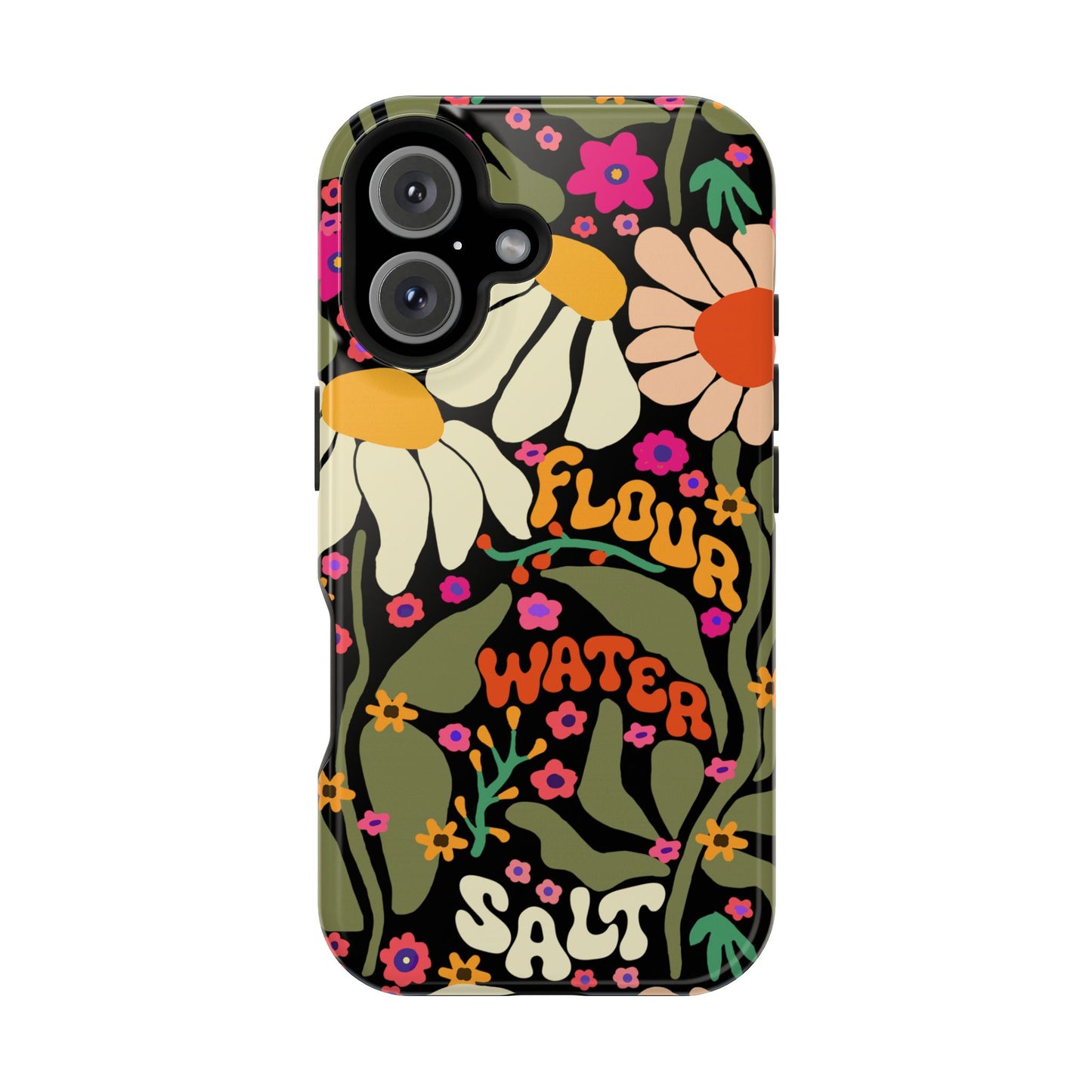 Flour Water Salt Floral MagSafe iPhone Case - Amazing Faith Designs