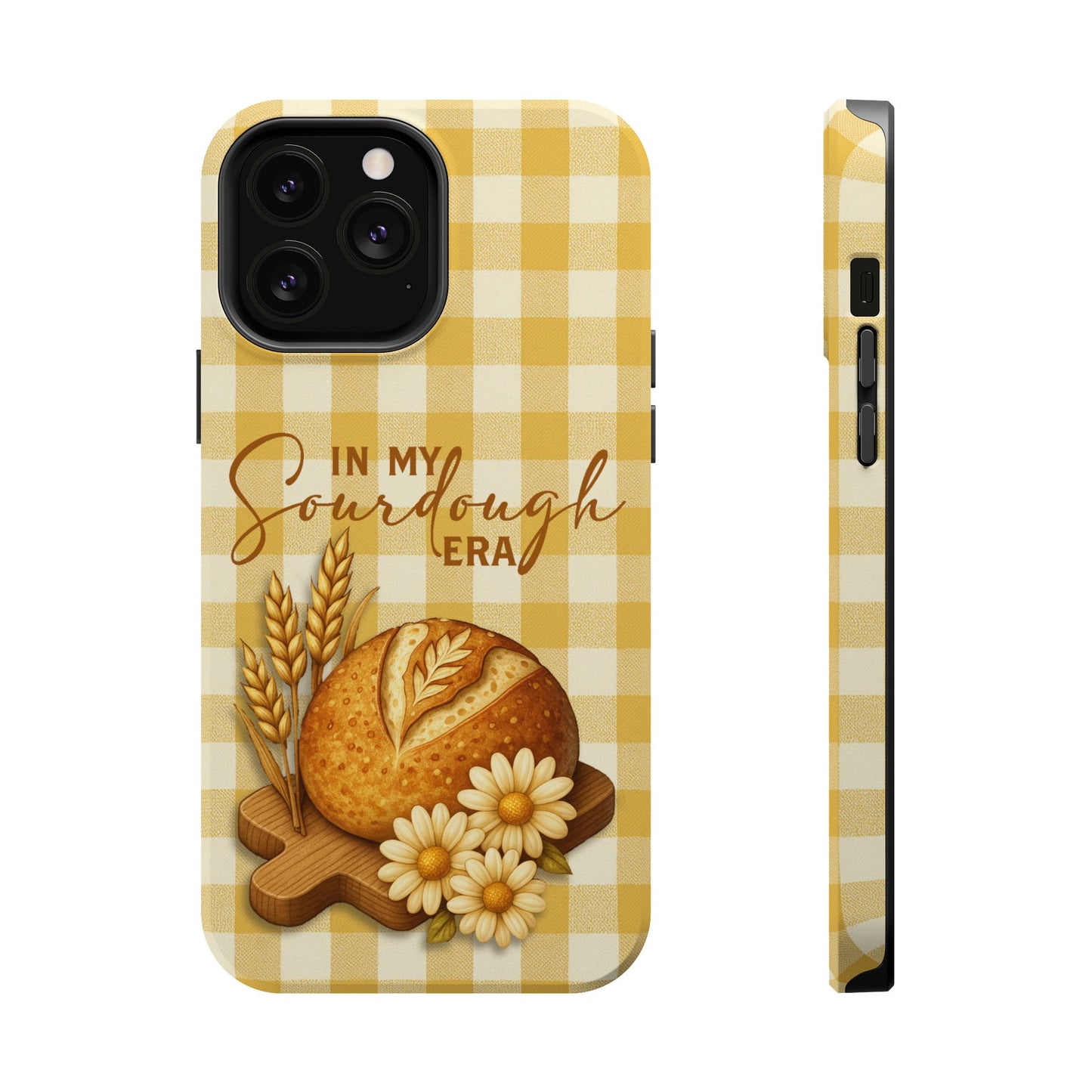 Sourdough Era Yellow Check MagSafe iPhone Case - Amazing Faith Designs