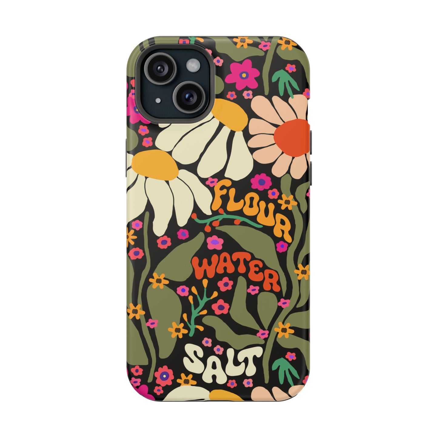 Flour Water Salt Floral MagSafe iPhone Case - Amazing Faith Designs