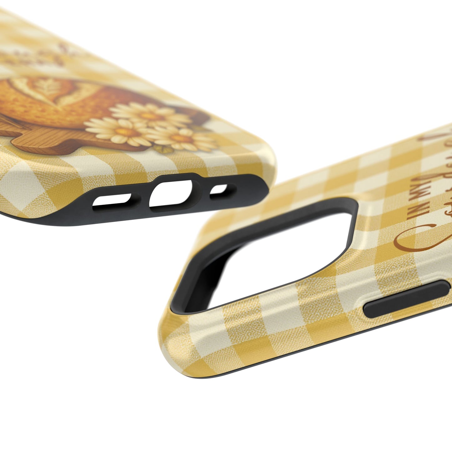 Sourdough Era Yellow Check MagSafe iPhone Case - Amazing Faith Designs