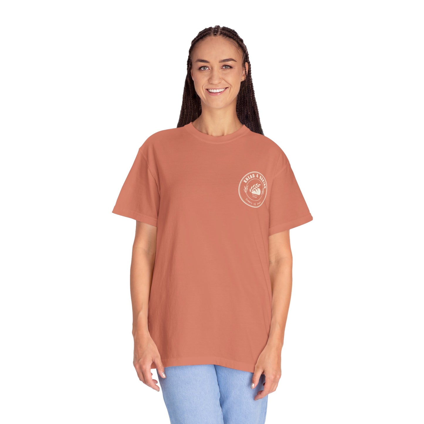 Custom Logo Comfort Colors Shirt with back print - Amazing Faith Designs