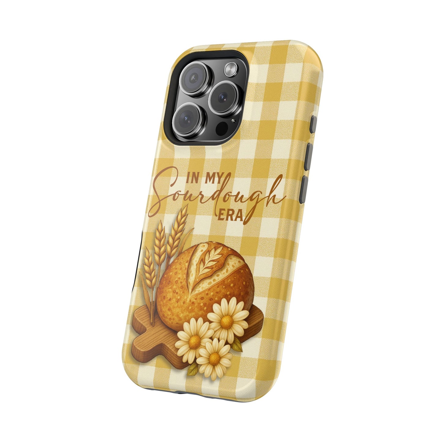 Sourdough Era Yellow Check MagSafe iPhone Case - Amazing Faith Designs