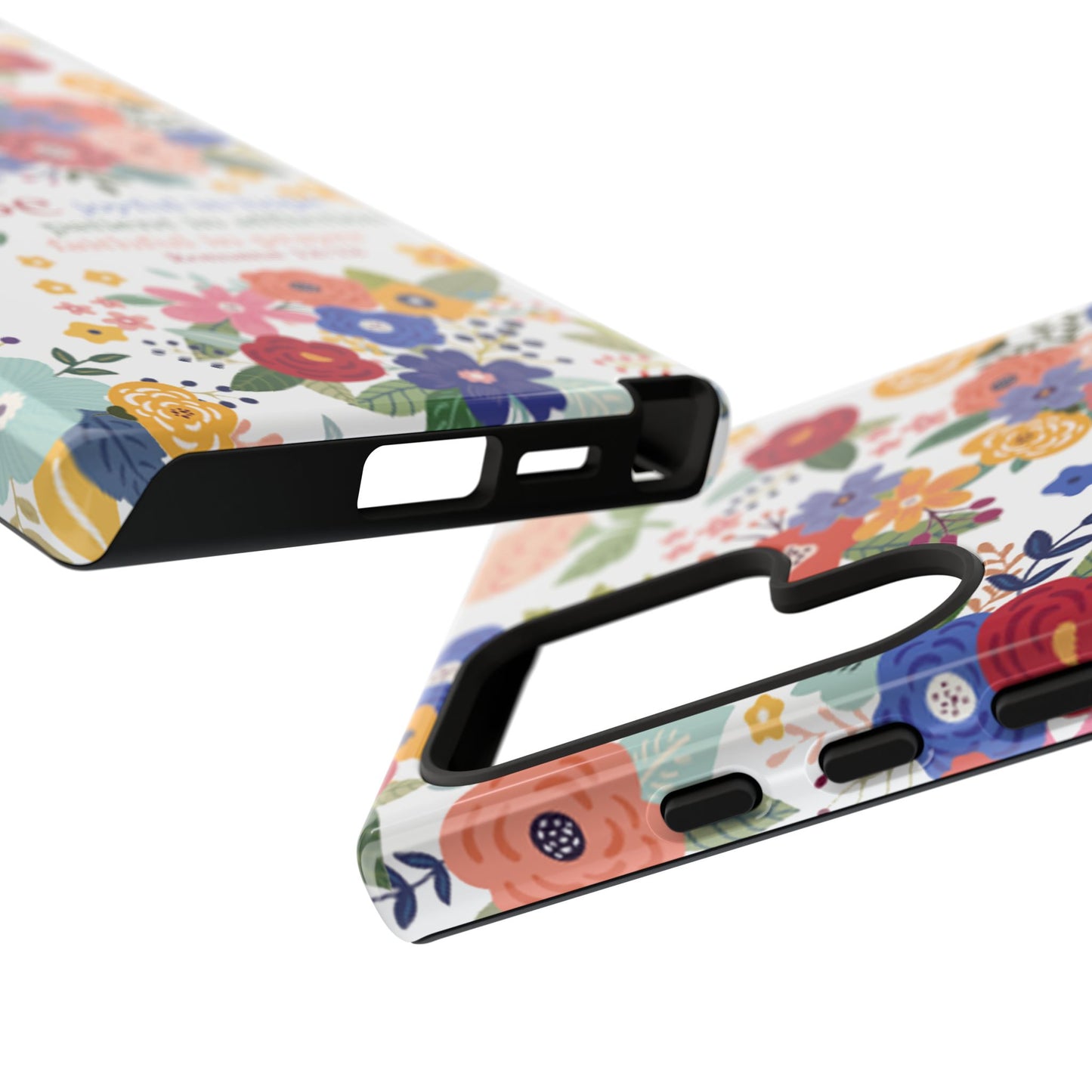 Be Joyful Floral Christian Tough Samsung Phone Case - Amazing Faith Designs