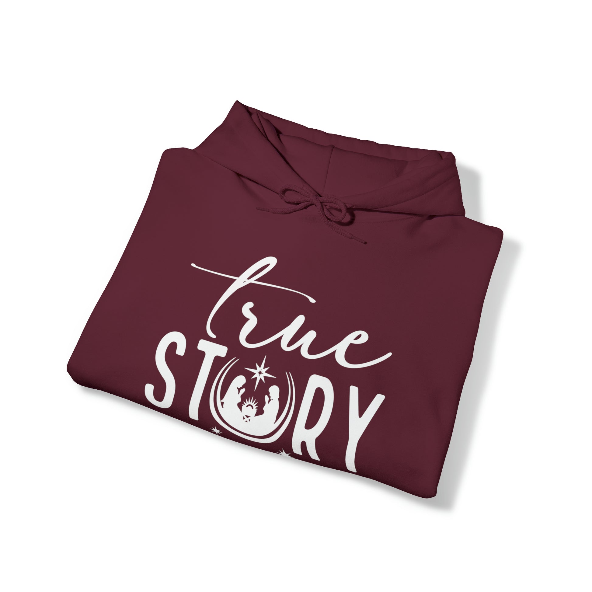 True Story Christian Christmas Hoodie Sweatshirt Printify