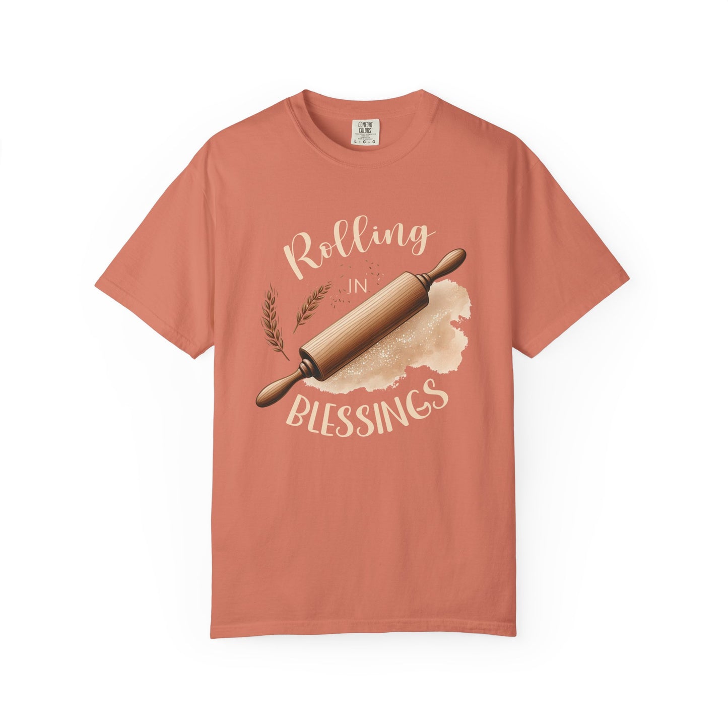 Rolling in Blessings Comfort Colors Shirt - Amazing Faith Designs