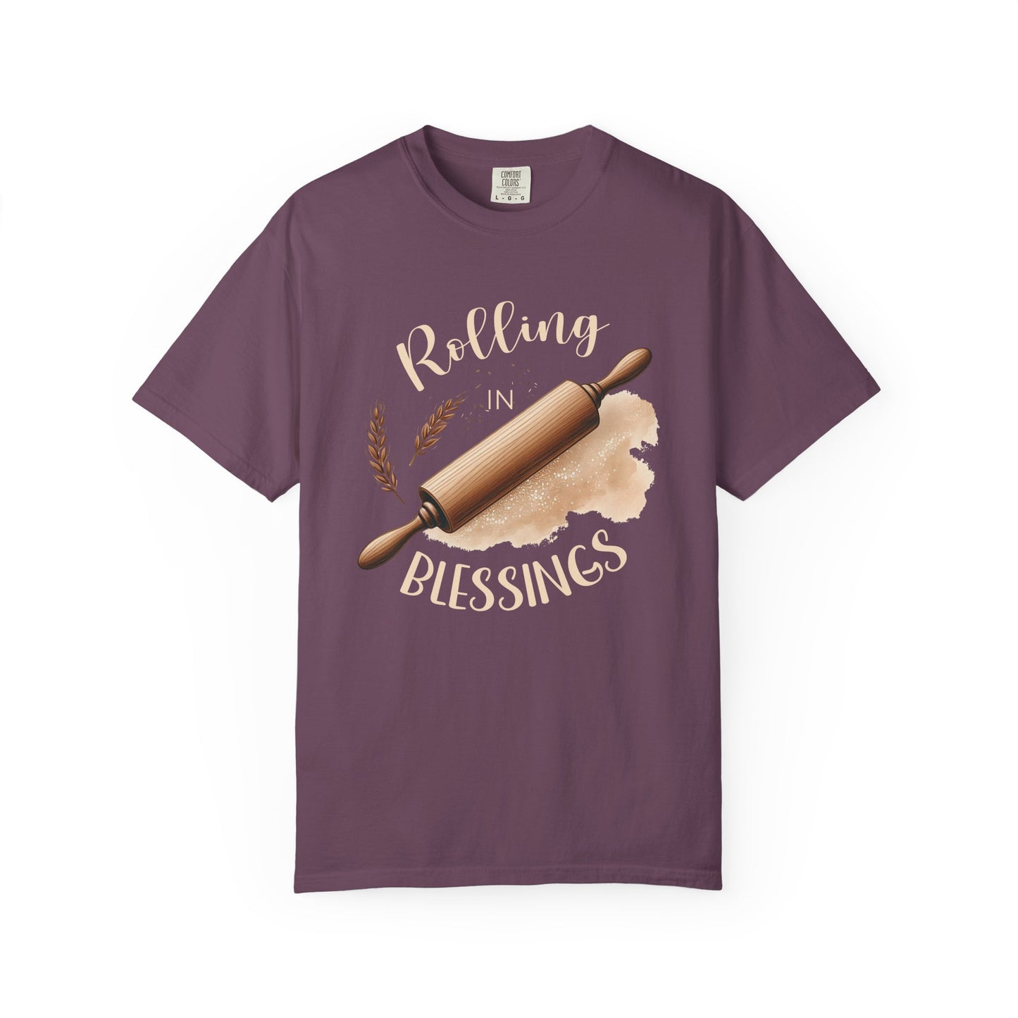 Rolling in Blessings Comfort Colors Shirt - Amazing Faith Designs