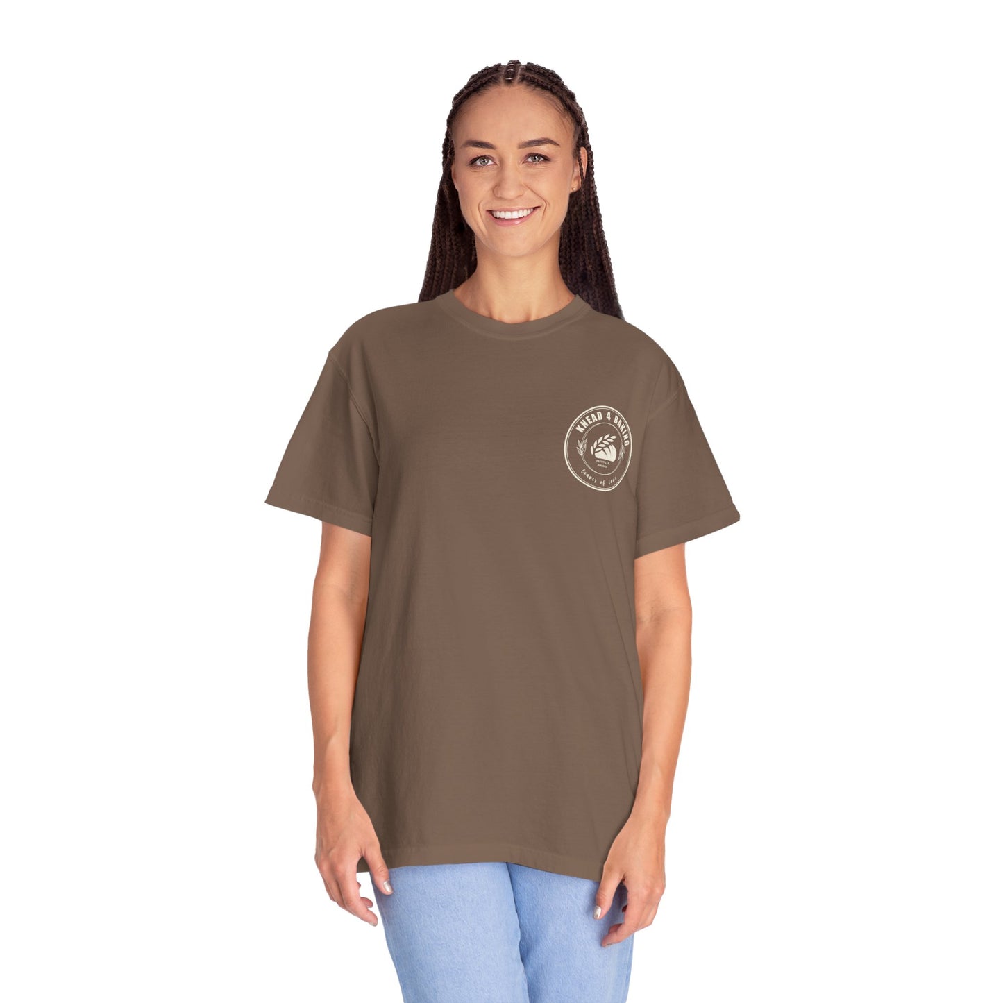 Custom Logo Comfort Colors Shirt with back print - Amazing Faith Designs