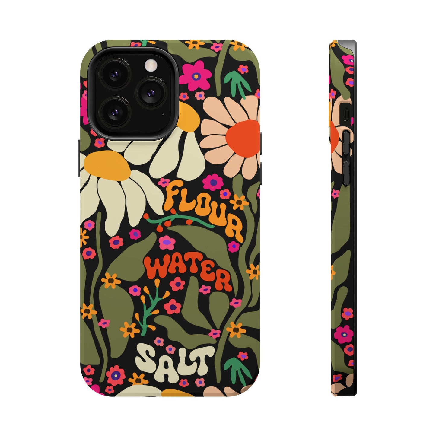 Flour Water Salt Floral MagSafe iPhone Case - Amazing Faith Designs