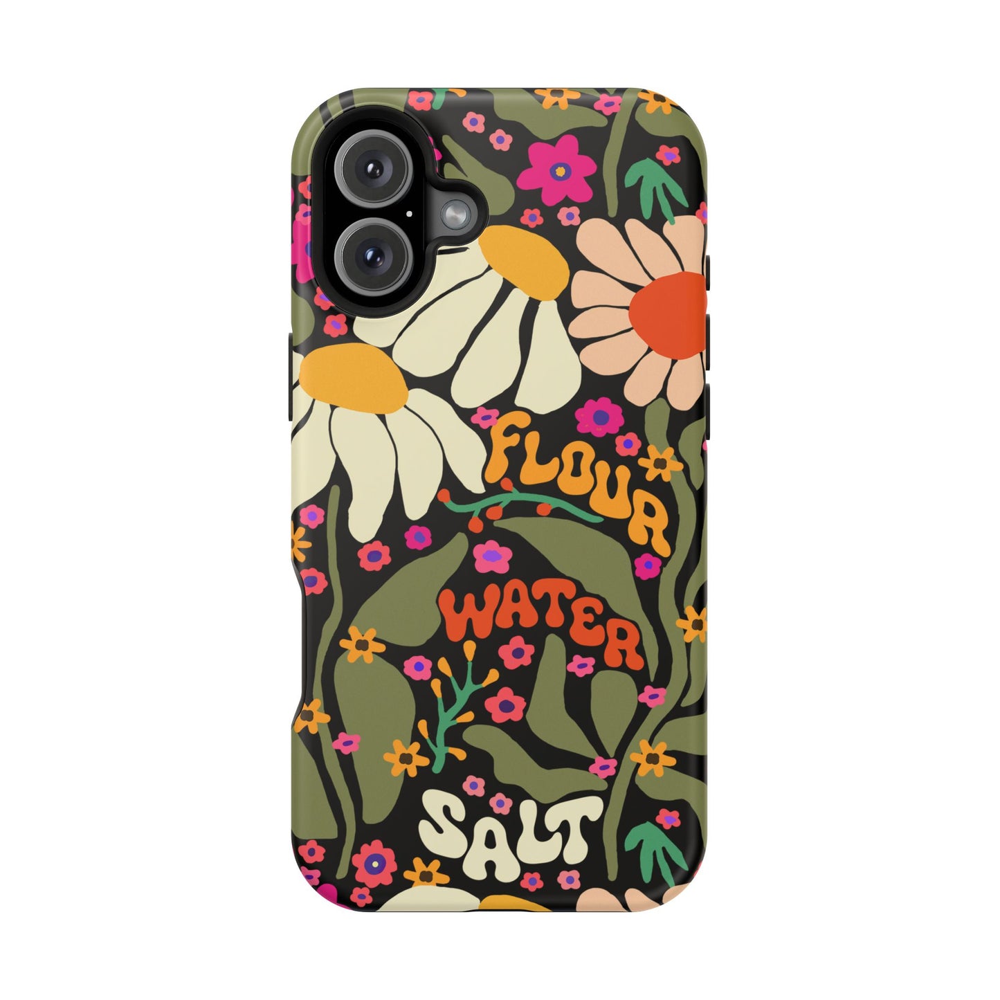 Flour Water Salt Floral MagSafe iPhone Case - Amazing Faith Designs