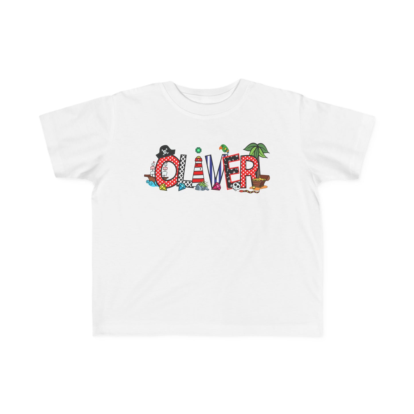 Pirate Personalized Toddler Shirt - Amazing Faith Designs