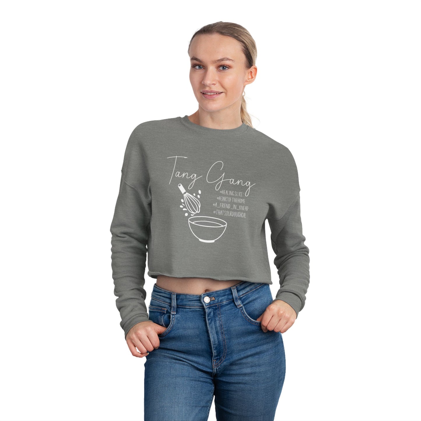 Tang Gang Sourdough Crop Sweatshirt - Amazing Faith Designs