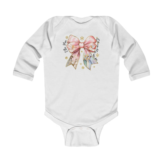 Christmas Nativity Bow Personalized Infant Onesie - Amazing Faith Designs