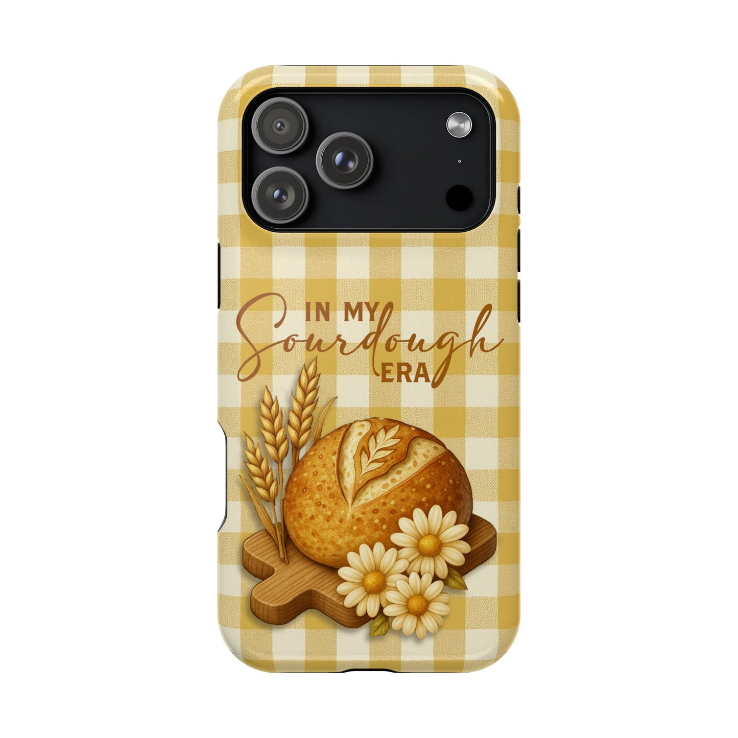 Sourdough Era Yellow Check MagSafe iPhone Case - Amazing Faith Designs