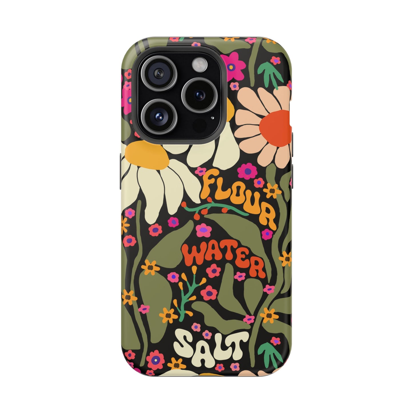Flour Water Salt Floral MagSafe iPhone Case - Amazing Faith Designs