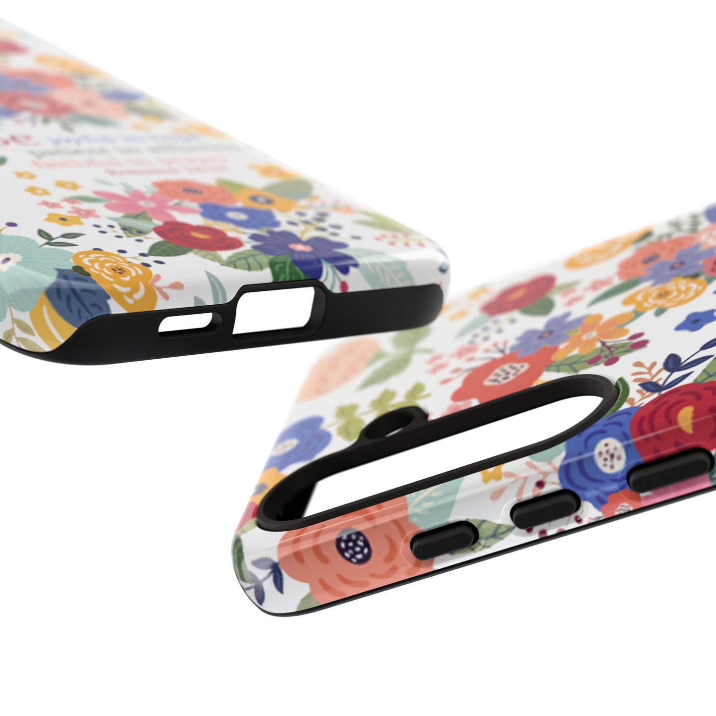 Be Joyful Floral Christian Tough Samsung Phone Case - Amazing Faith Designs