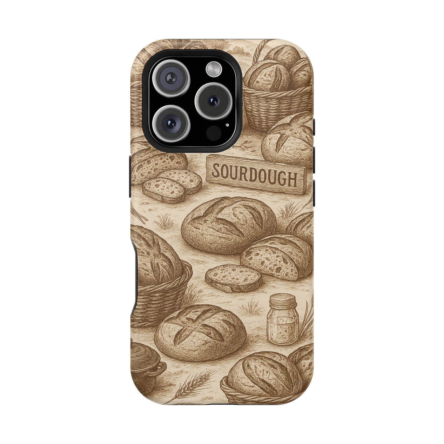 Sourdough Toile MagSafe Tough Phone Case - Amazing Faith Designs