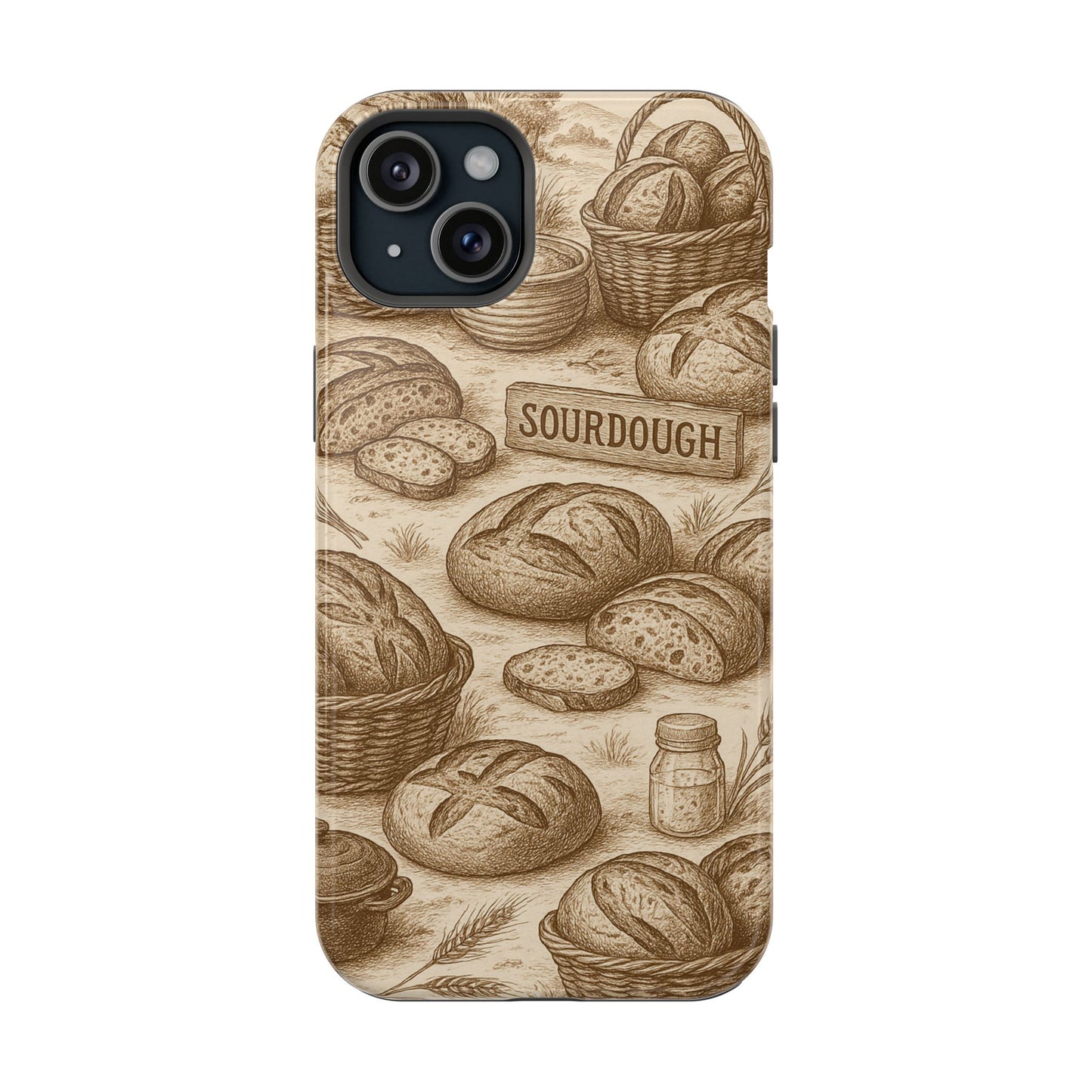 Sourdough Toile MagSafe Tough Phone Case - Amazing Faith Designs