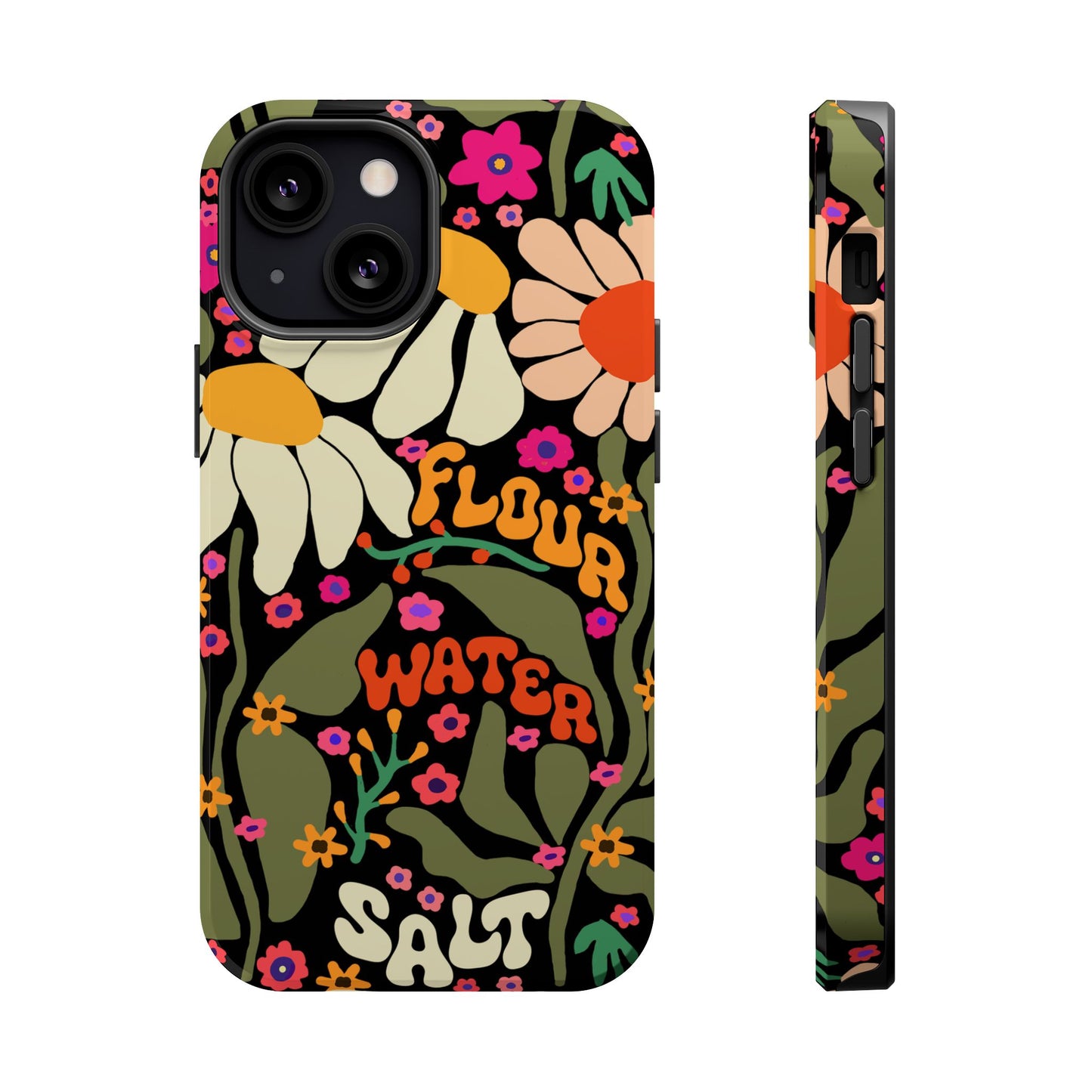 Flour Water Salt Floral MagSafe iPhone Case - Amazing Faith Designs