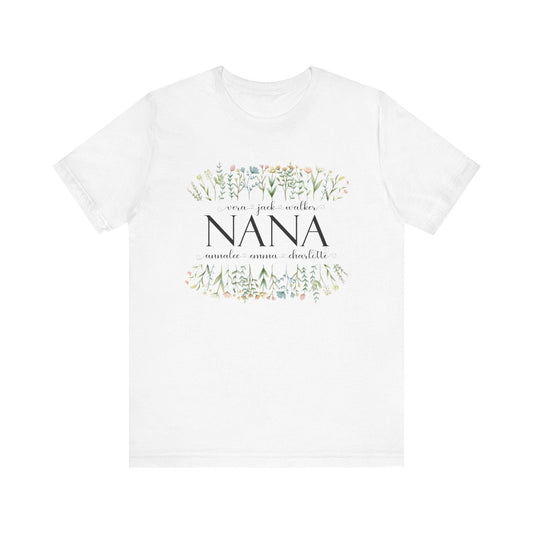 Grandma with Grandkids Personalized T-Shirt Nana Gigi Grammy Mimi - Amazing Faith Designs