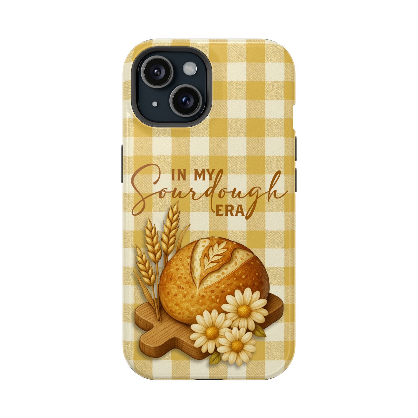 Sourdough Era Yellow Check MagSafe iPhone Case - Amazing Faith Designs