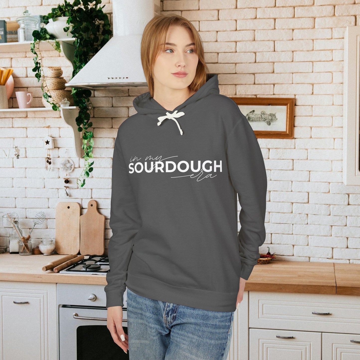 In My Sourdough Era Unisex Lightweight Hoodie - Amazing Faith Designs