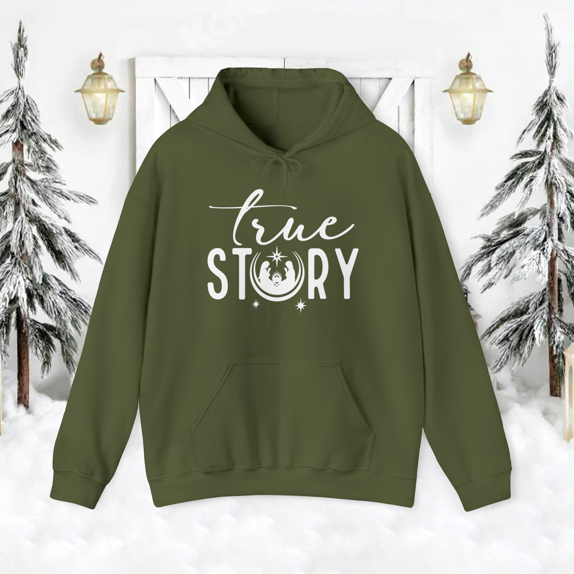 True Story Christian Christmas Hoodie Sweatshirt - Amazing Faith Designs