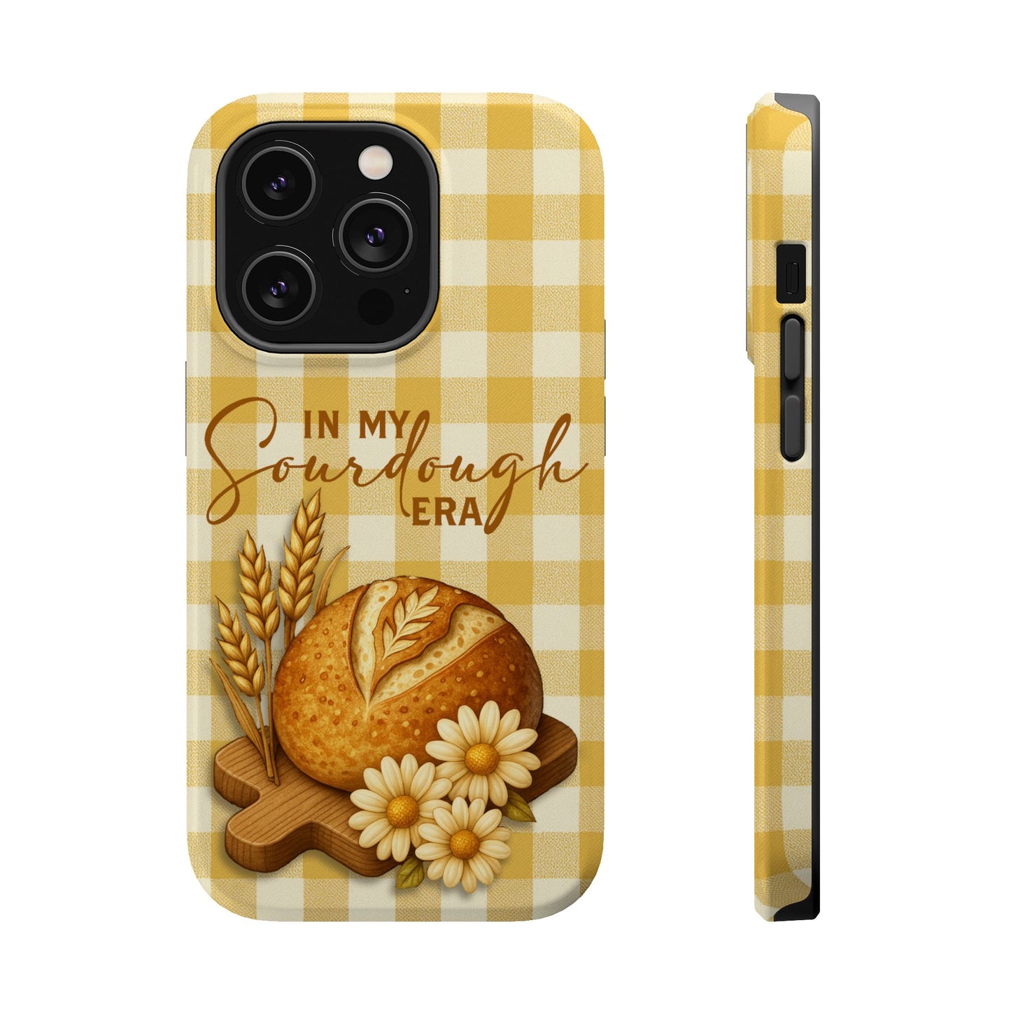 Sourdough Era Yellow Check MagSafe iPhone Case - Amazing Faith Designs