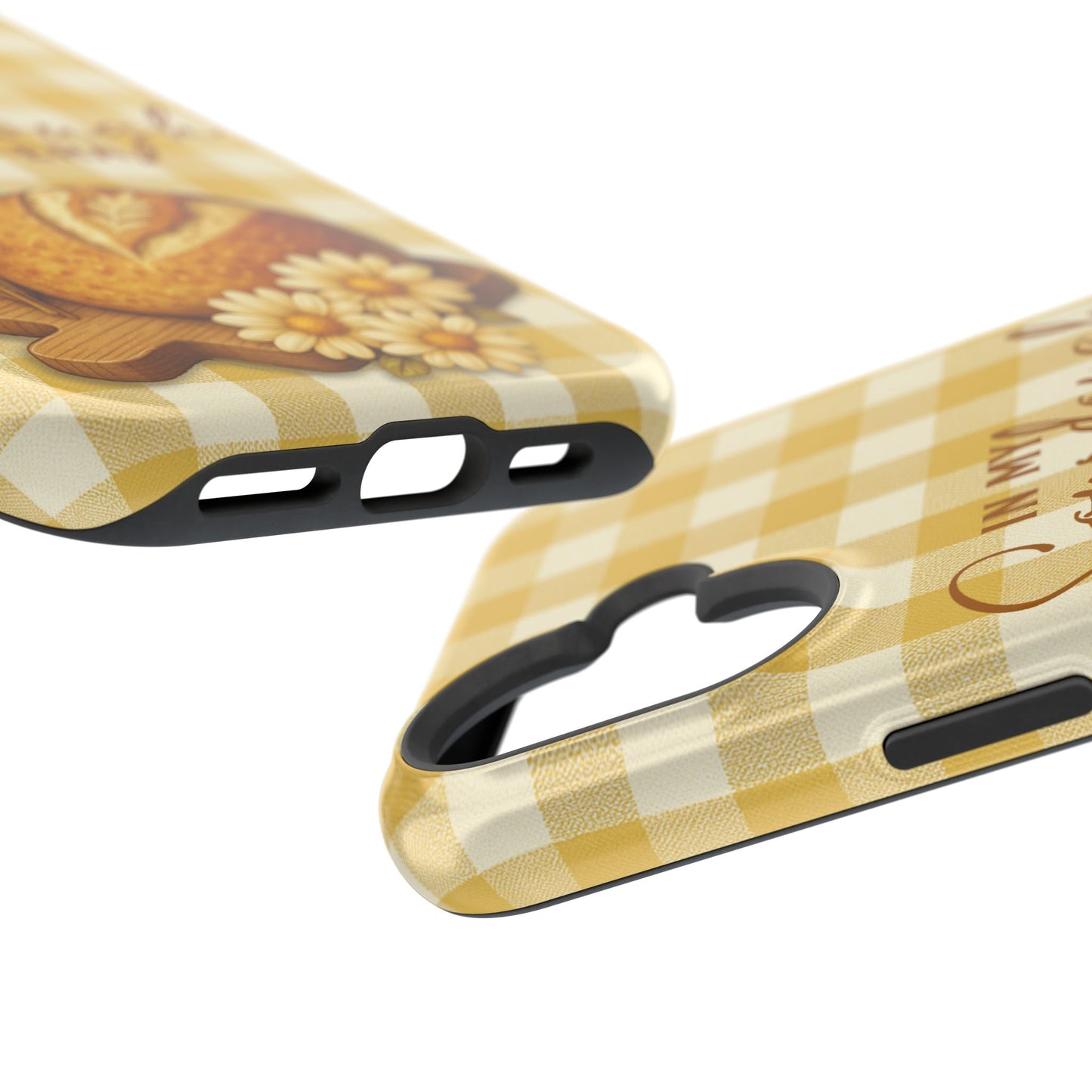 Sourdough Era Yellow Check MagSafe iPhone Case - Amazing Faith Designs