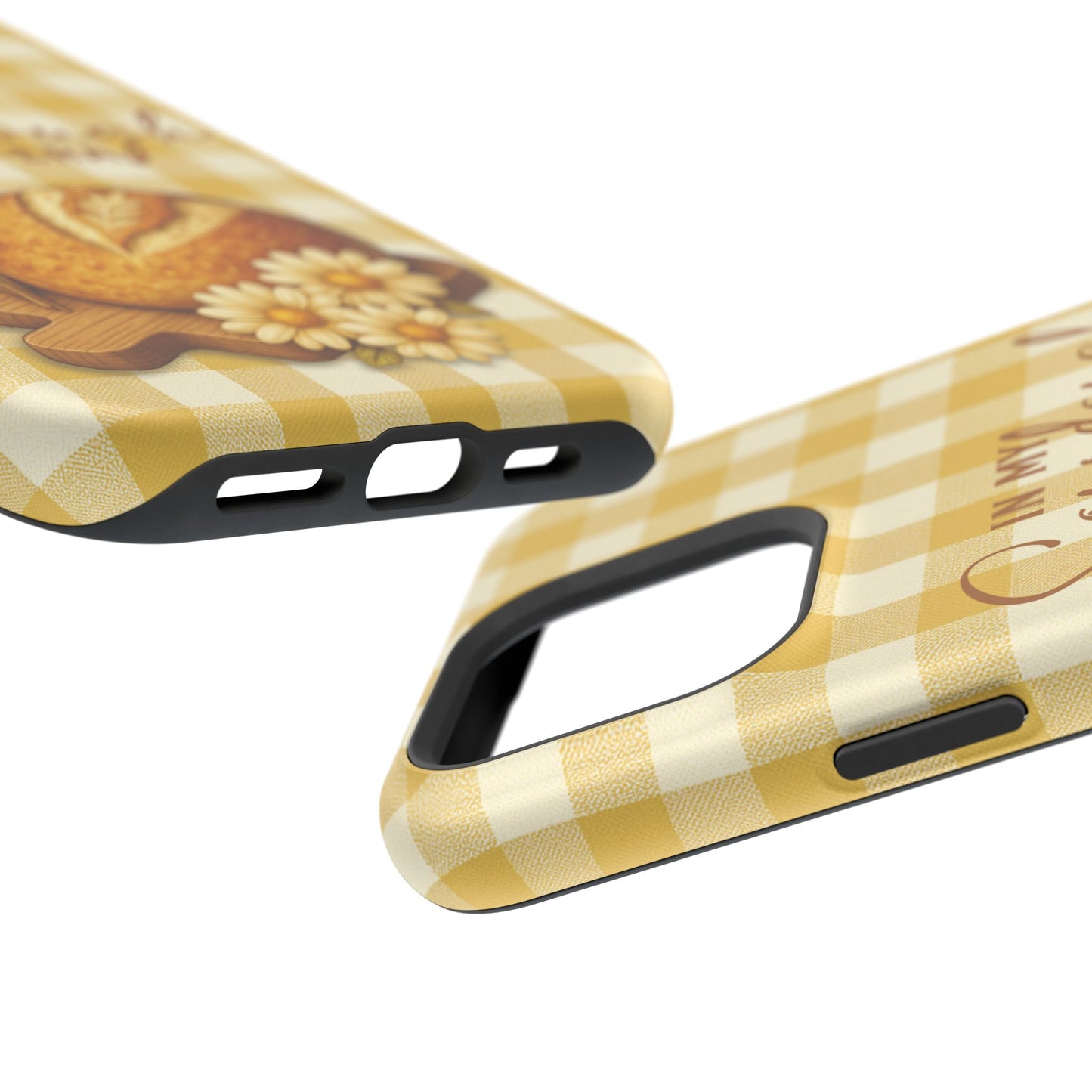 Sourdough Era Yellow Check MagSafe iPhone Case - Amazing Faith Designs