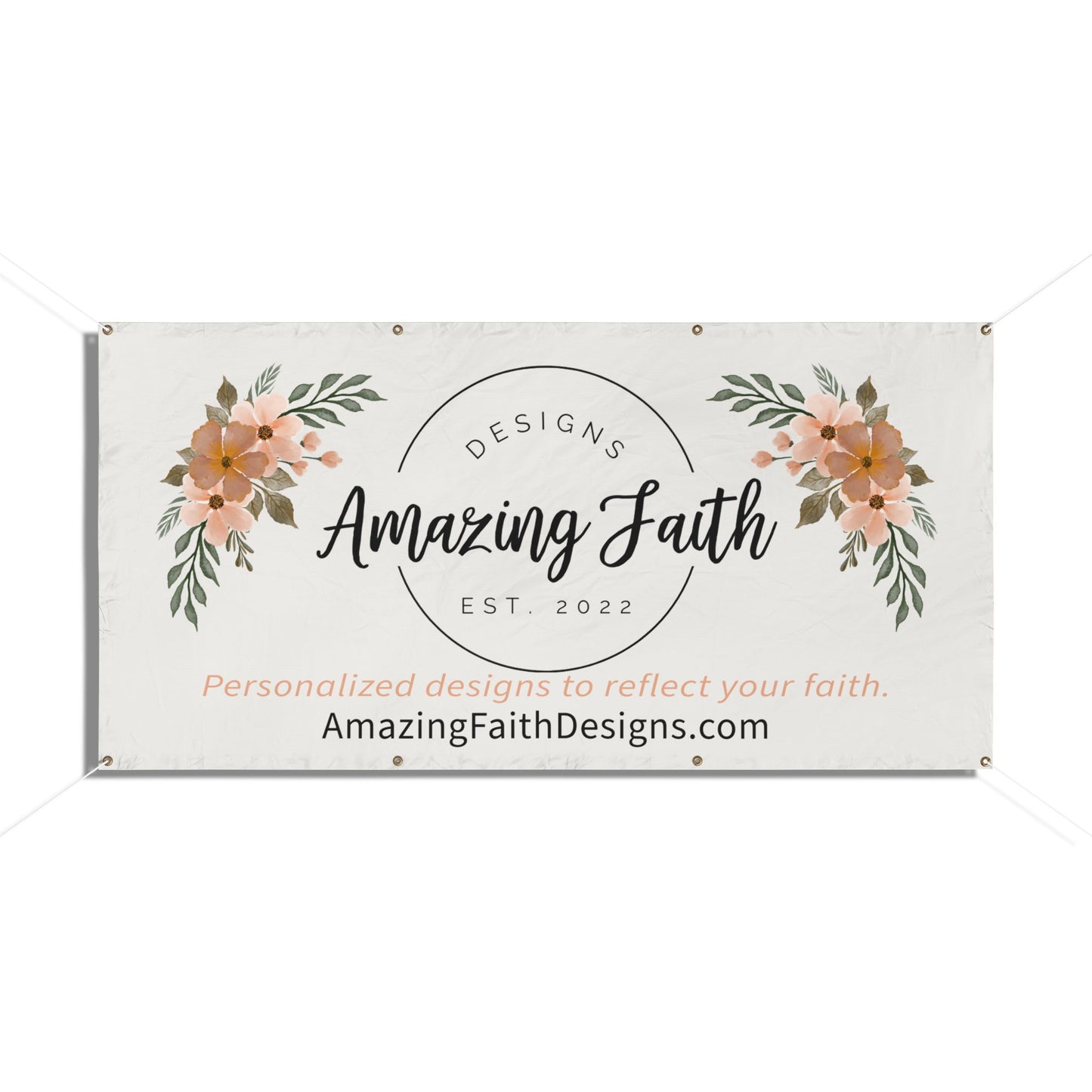 Business Logo Vinyl Banners - Amazing Faith Designs