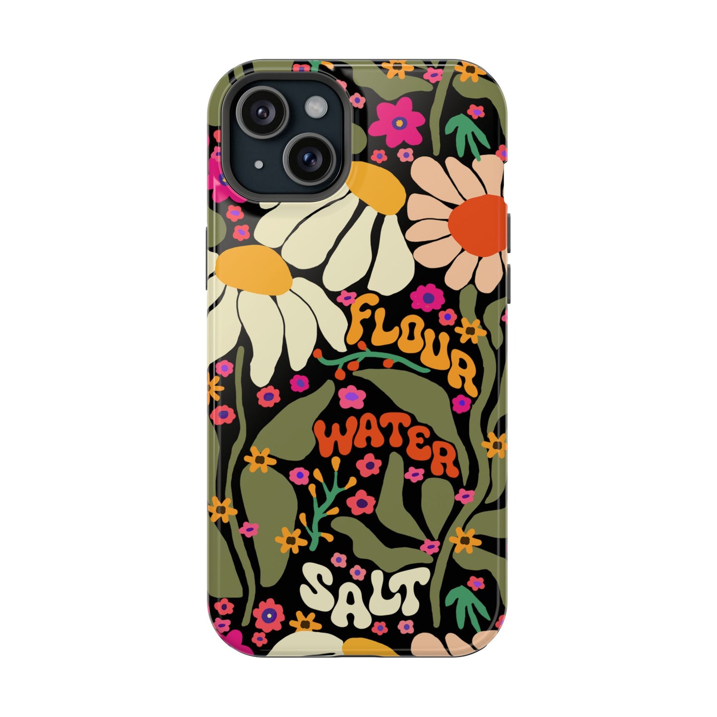 Flour Water Salt Floral MagSafe iPhone Case - Amazing Faith Designs