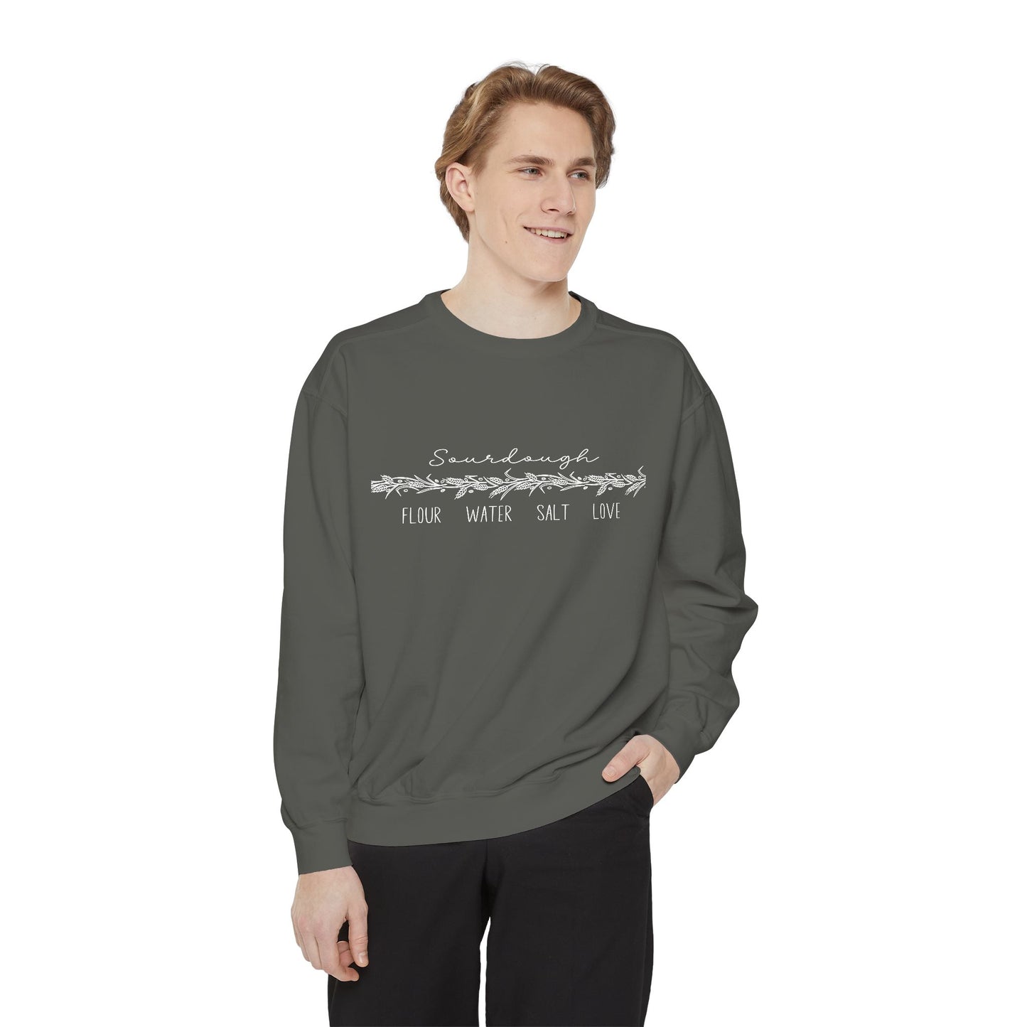 Flour Water Salt Love Heavyweight Comfort Colors Sweatshirt - Amazing Faith Designs