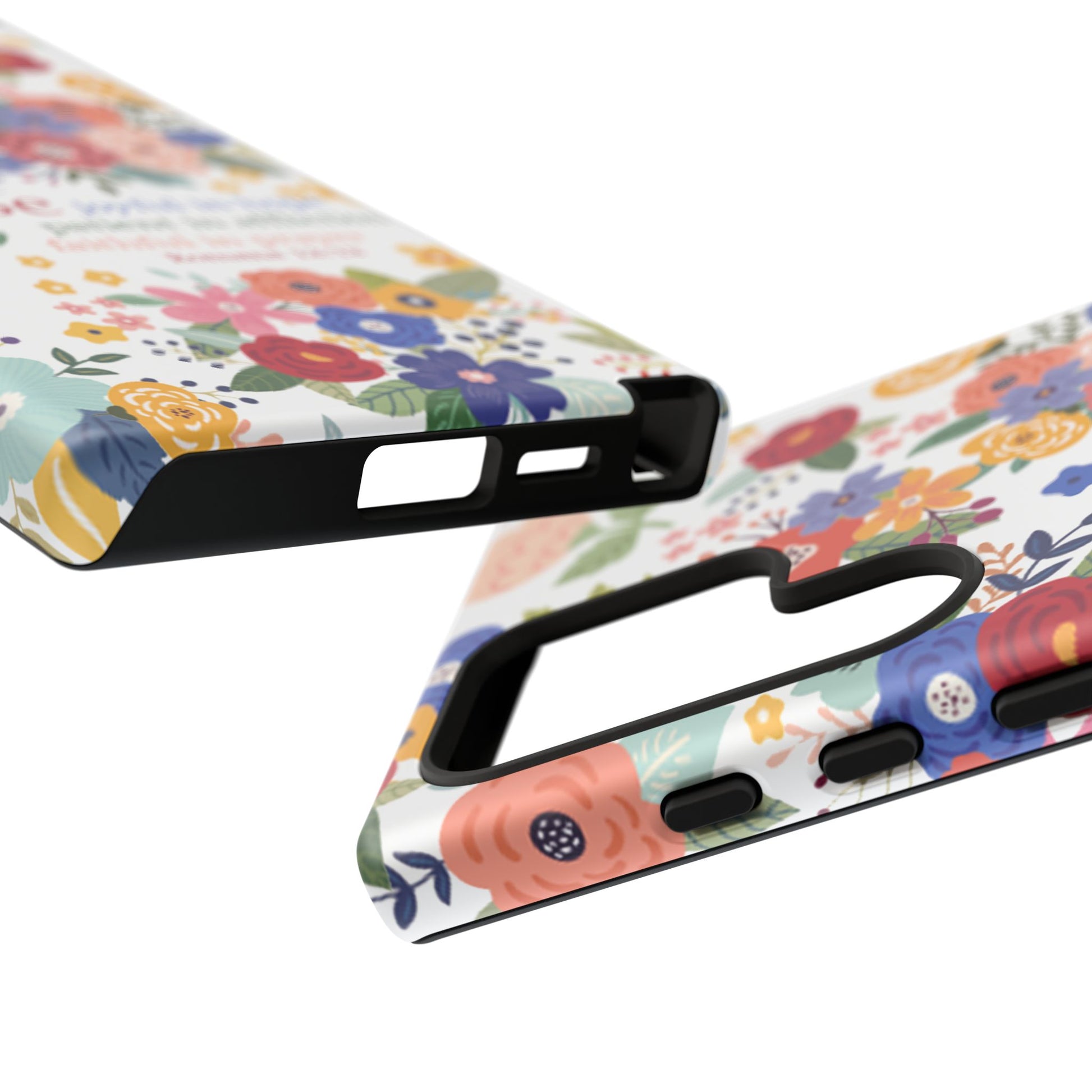 Be Joyful Floral Christian Tough Samsung Phone Case - Amazing Faith Designs