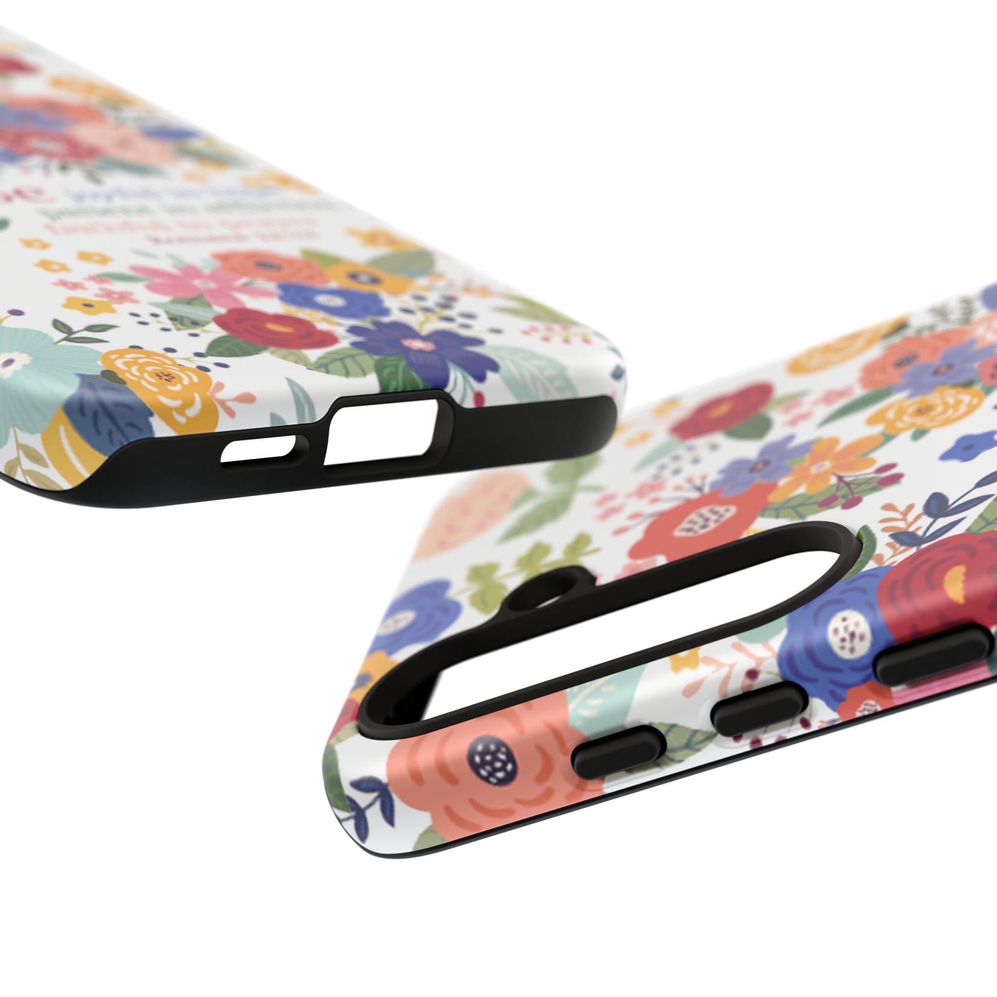 Be Joyful Floral Christian Tough Samsung Phone Case - Amazing Faith Designs