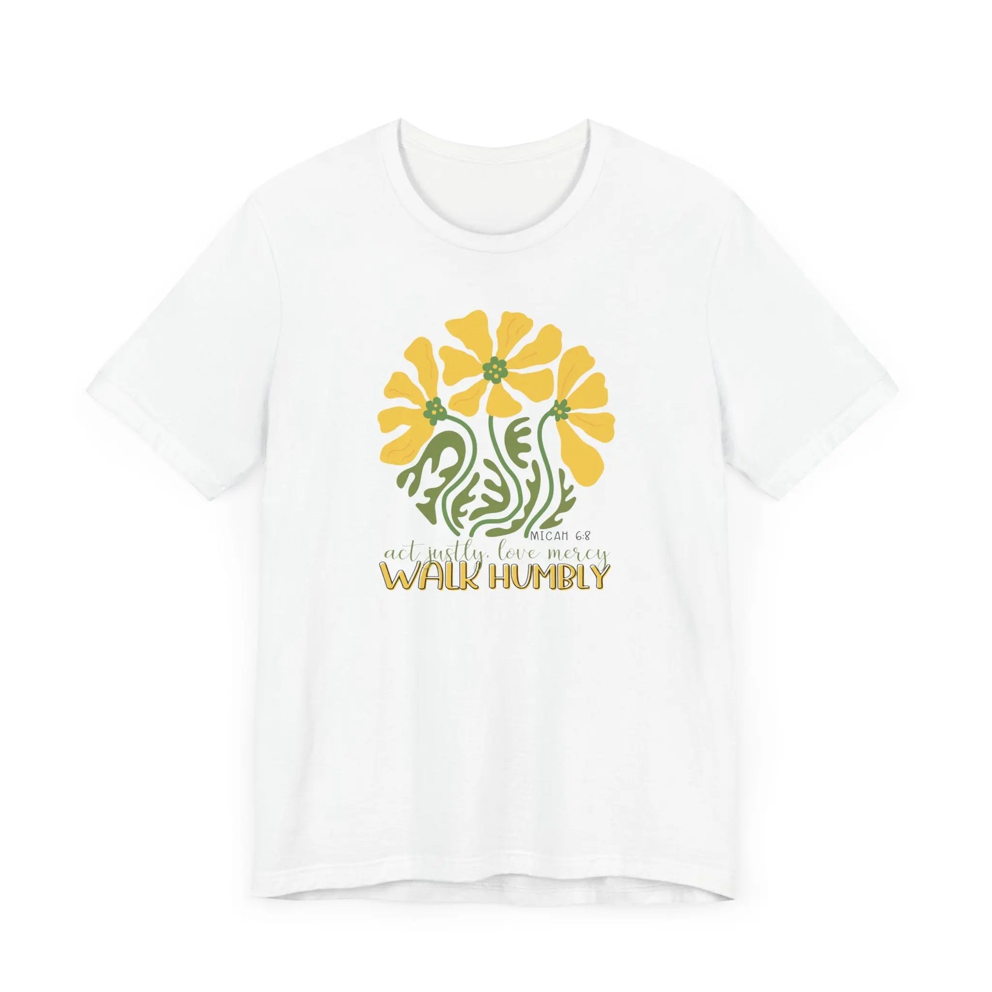 Act Justly Love Mercy Walk Humbly Micah 6:8 Scripture TShirt, Christian Faith Tee, Faith Based Apparel, Vintage Shirt Printify