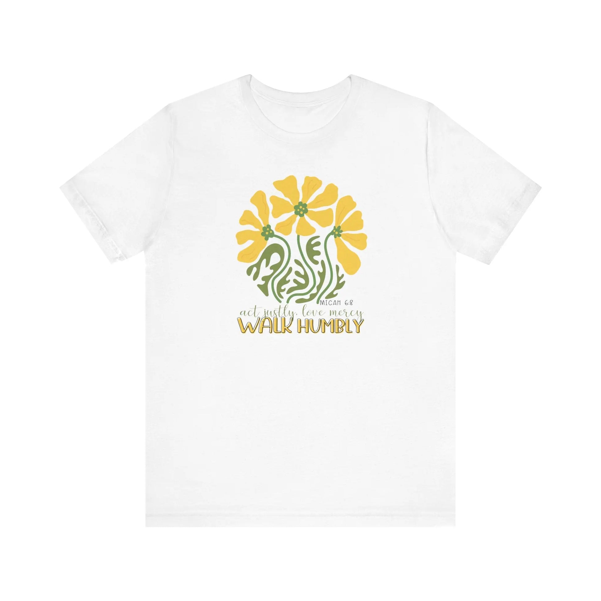 Act Justly Love Mercy Walk Humbly Micah 6:8 Scripture TShirt, Christian Faith Tee, Faith Based Apparel, Vintage Shirt Printify