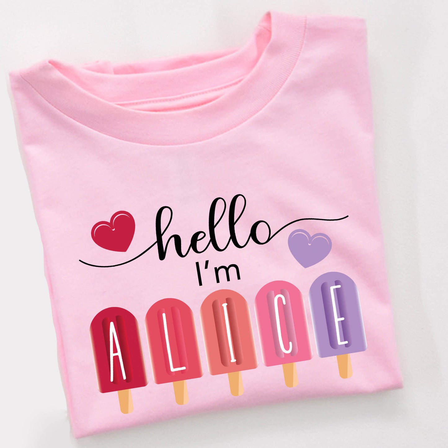 Personalized Popsicle Toddler Short Sleeve Tee - Amazing Faith Designs
